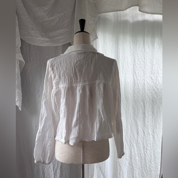 Hobbitcore  Inspired Collared Peasant Blouse - Picture 8 of 9